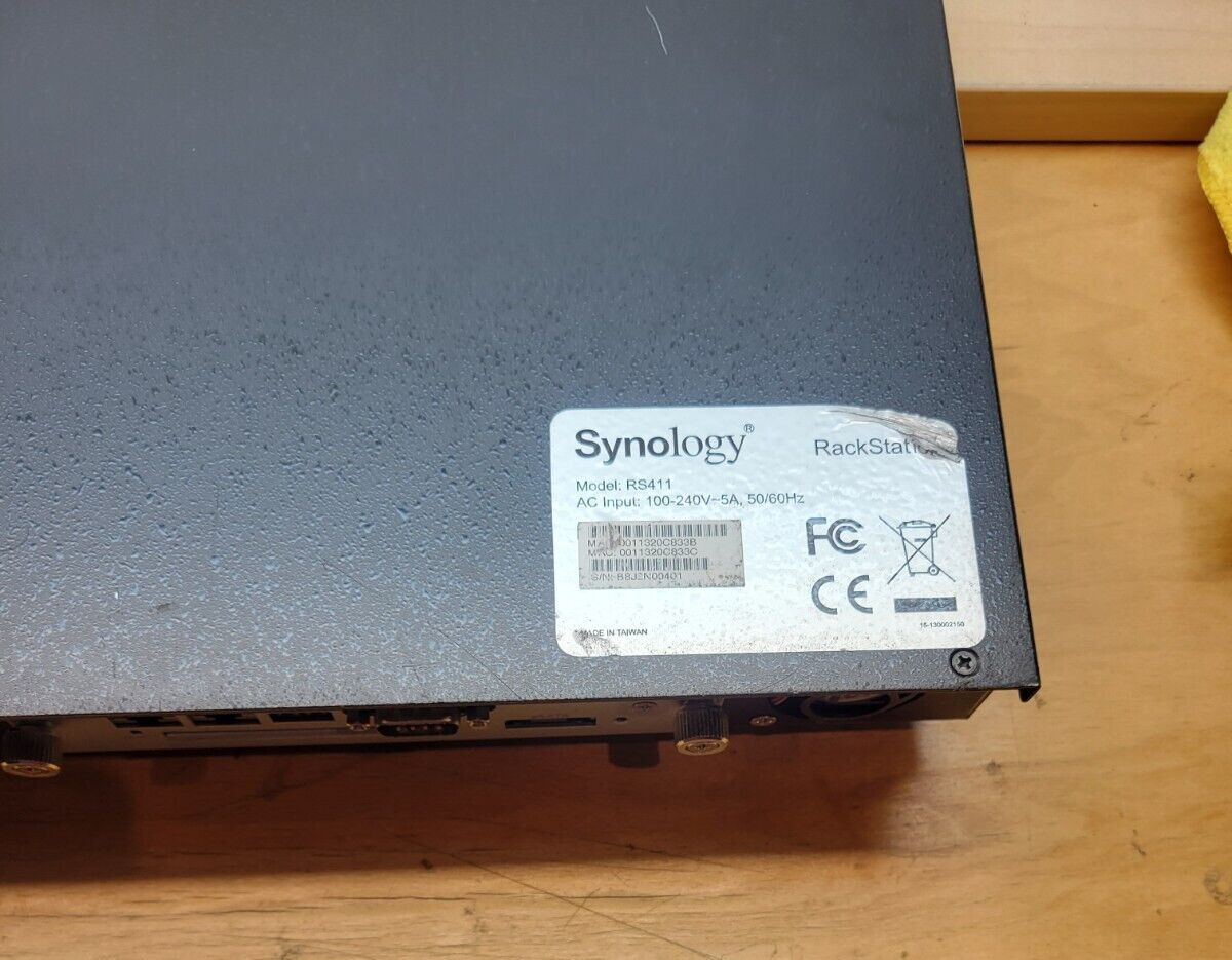 SYNOLOGY Rackstation RS411 4-Bay NAS Drive, NO HDD