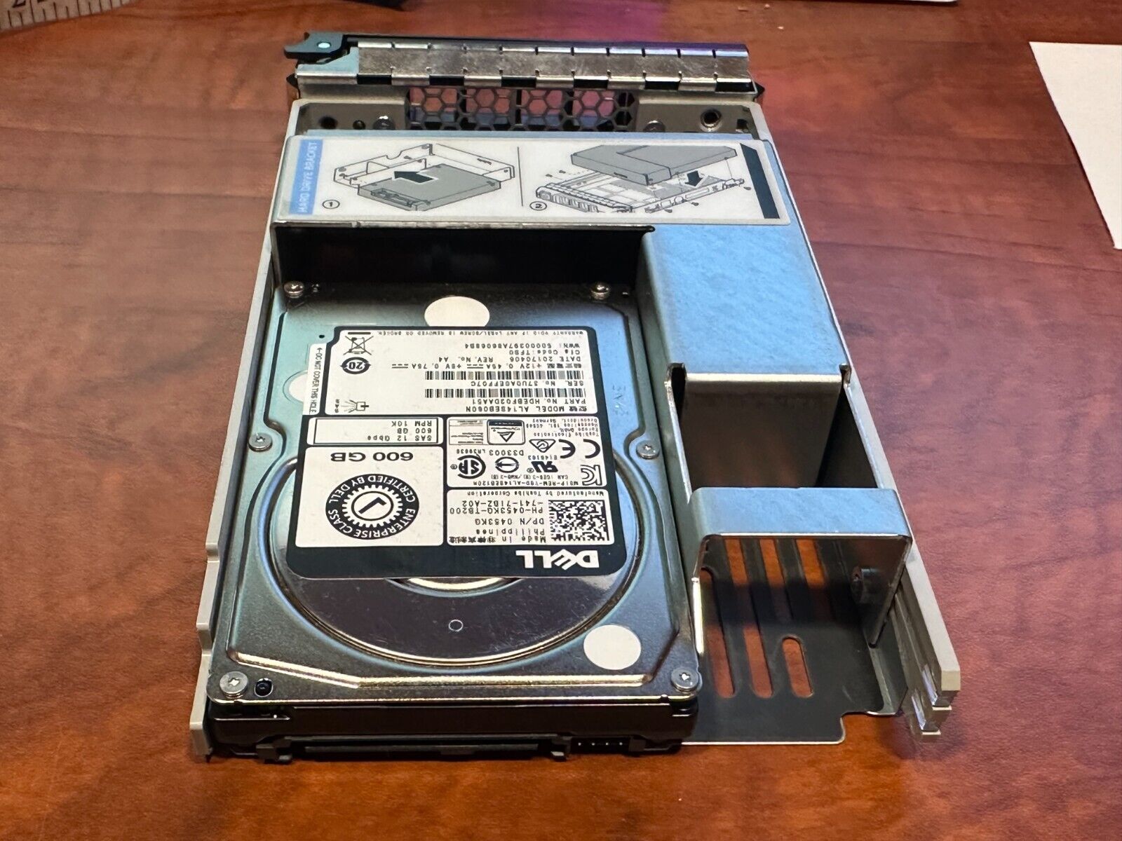 Hard Drive DELL 0453KG AL14SEB060N 600GB 10000RPM 128MB SAS-3 2.5" to 3.5" CADDY