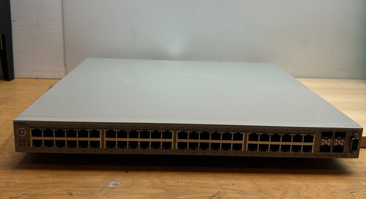 Nortel Networks AL1001A05-E5 Baystack 5520-48T-PWR Ethernet Routing Switch