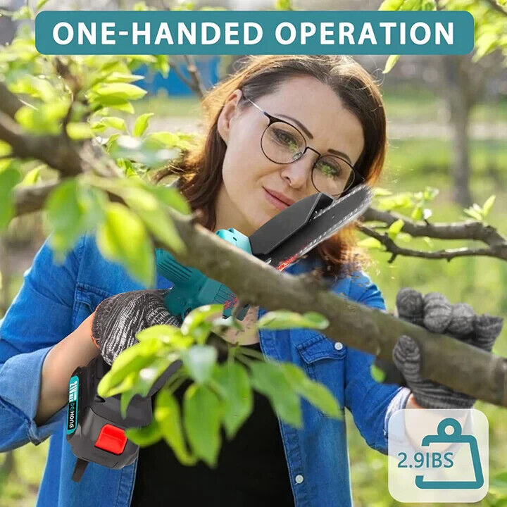 DEIHONG Mini Chainsaw Portable Electric Cordless Battery Powered UPGRADED