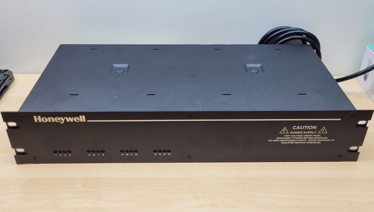 HONEYWELL Power HPR12DC616UL 16 12VDC Fuse Out @6A Rack Mount PS