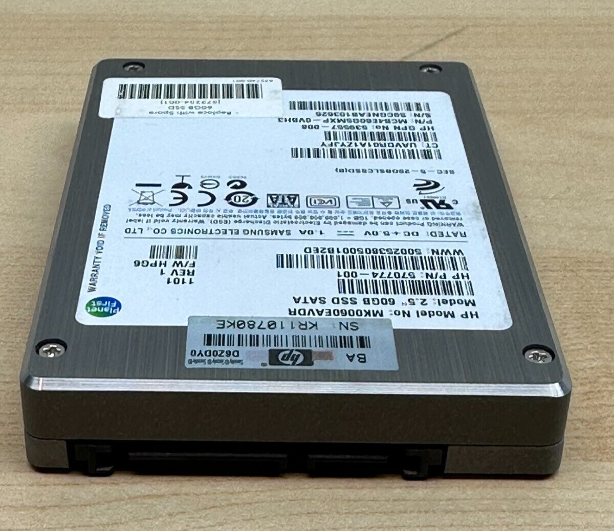 HP 570774-001 572254-001 Samsung 60GB SATA SSD 2.5" MK0060EAVDR