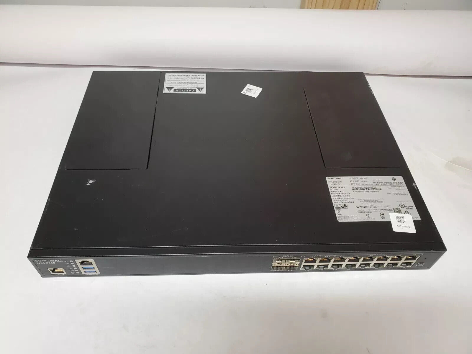 SonicWall NSA 2650 16-Port Network Security Firewall Appliance Model 1RK38-0C8