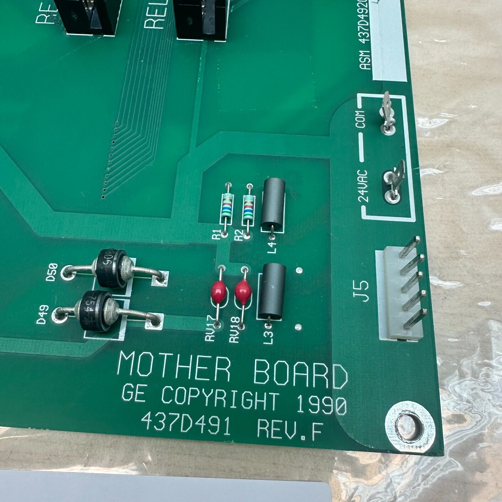 GE 437D491 Rev. F Lighting Control Panel Mother Board
