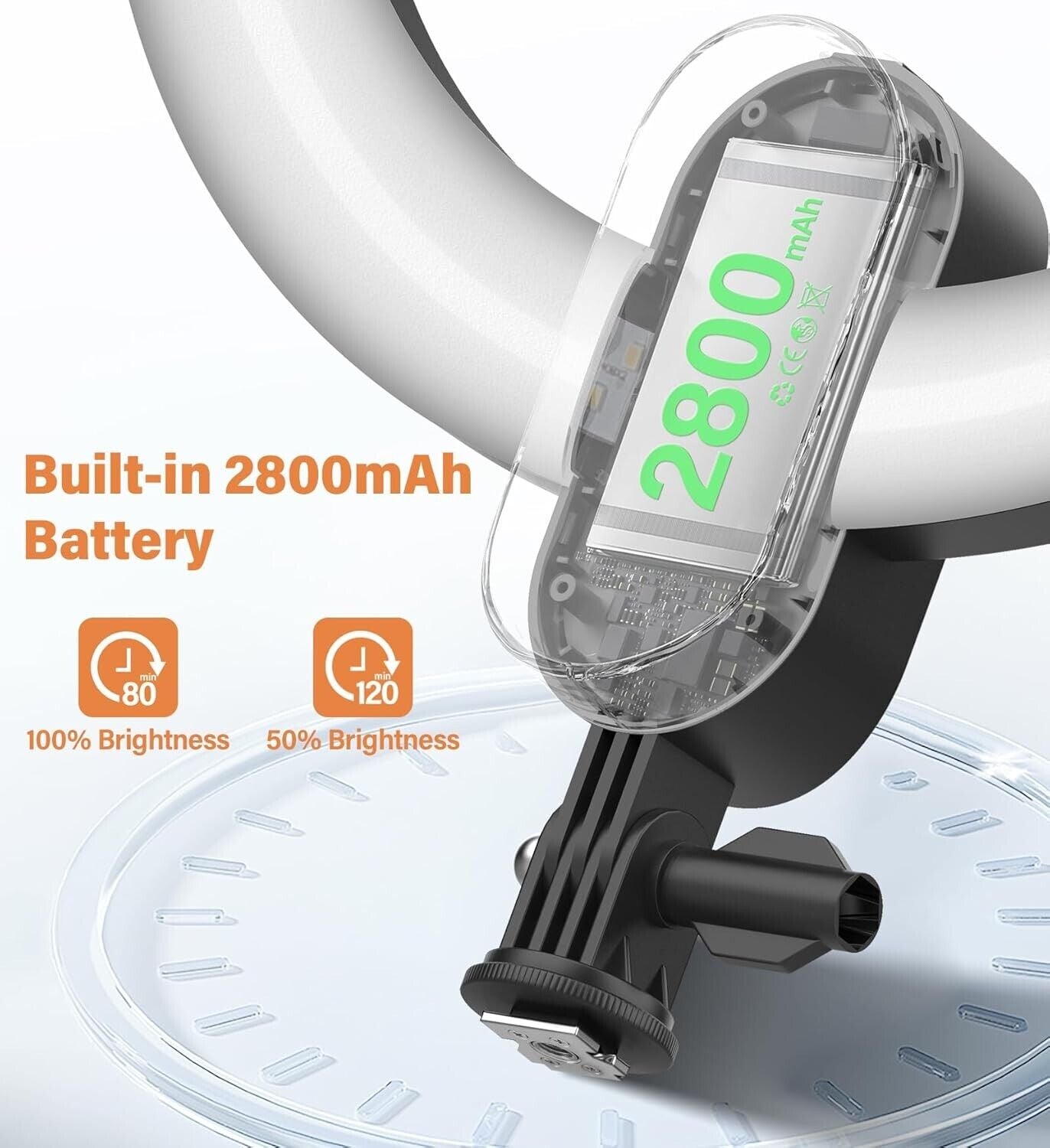 Tirkod 12 inch Ring Light with 63 inch Tripod Stand 3000-6500K LED Light