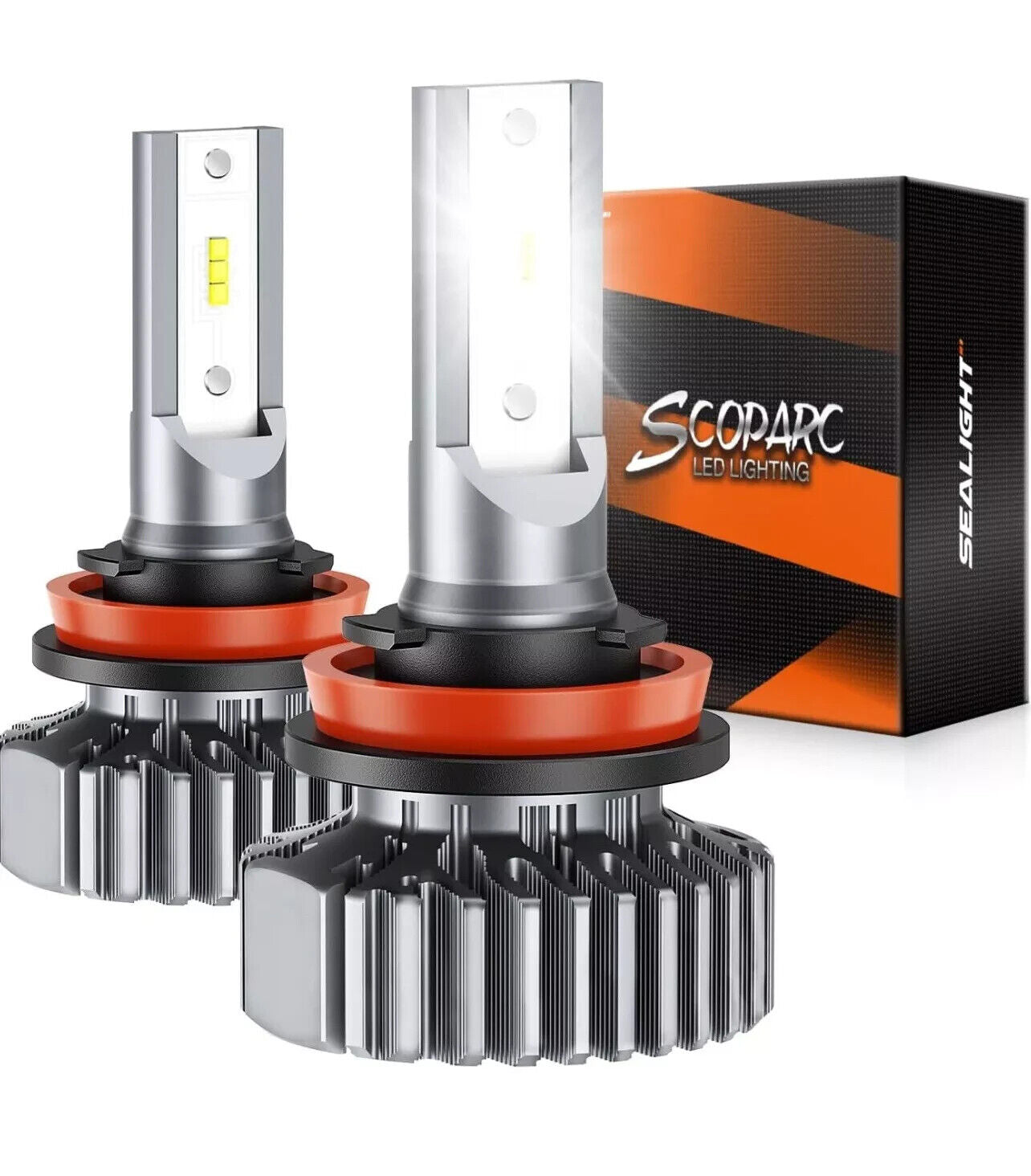 SEALIGHT S1 H11/H9/H8 LED Bulbs High Low Beam Headlight Super Bright Cool White