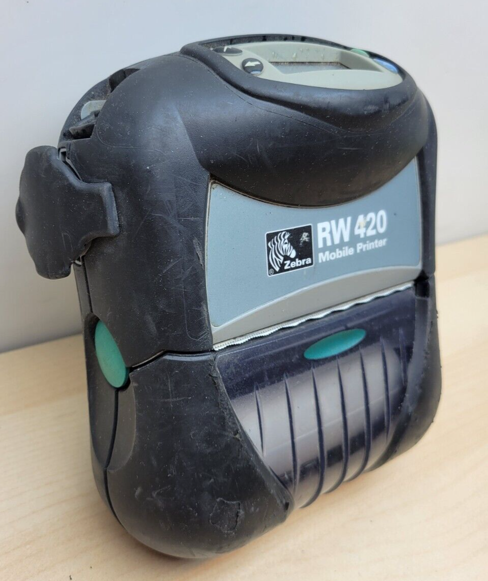 Zebra RW 420 RW420 R4D-0UBA000N-00 Mobile Thermal 4" Printer BLUETOOTH USB