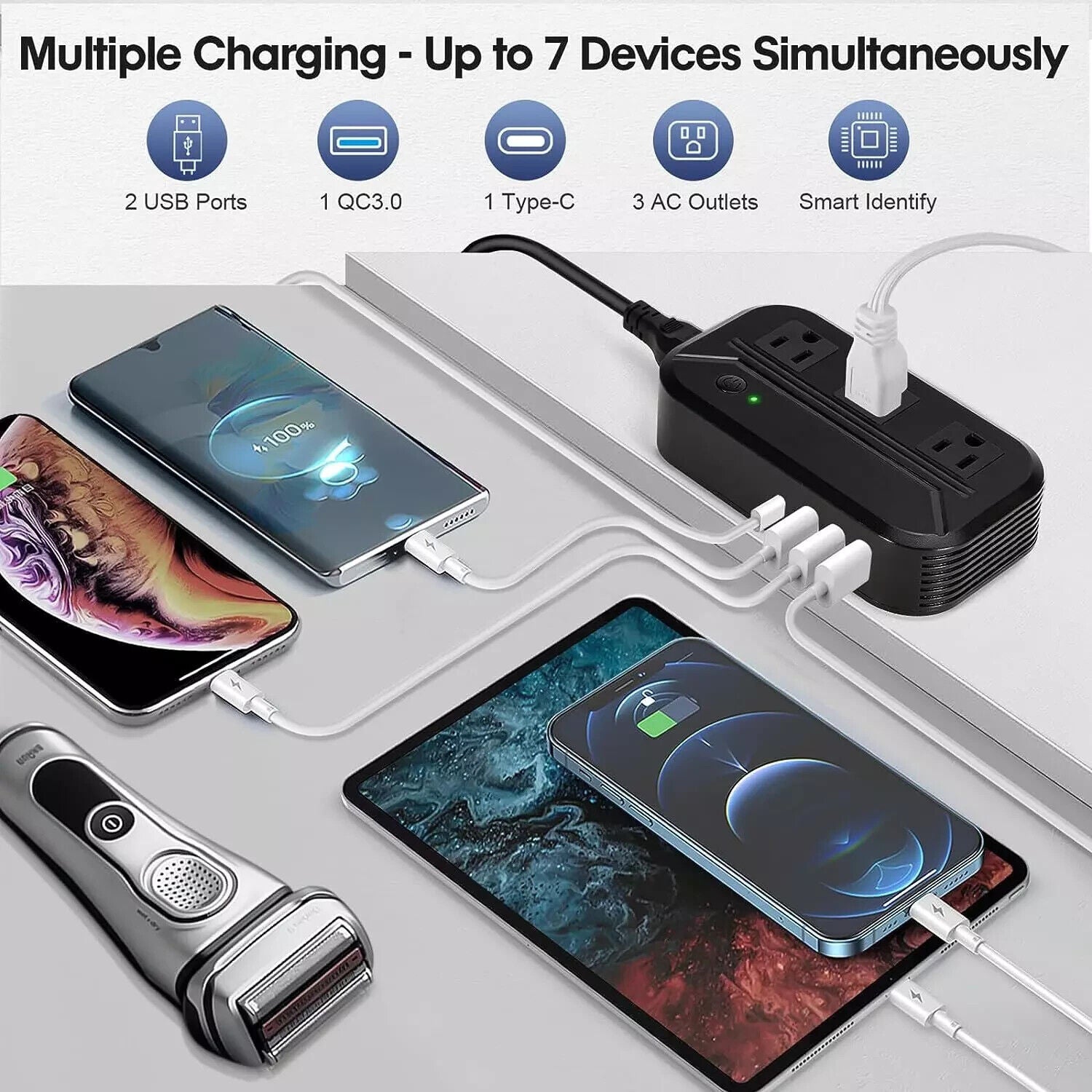 Voltage Converter 2300W International Power Converter Step down 220V/240V to 110