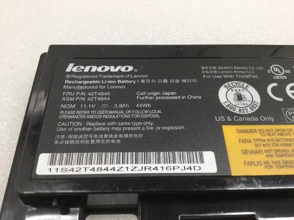 OEM Lenovo Battery ThinkPad T420s T420Si 42T4847 42T4846 42T4845 42T4844 66+