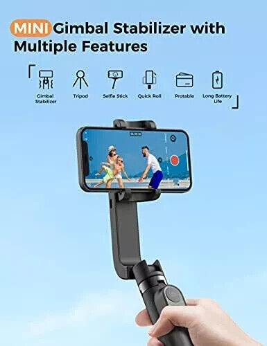 Gimbal Stabilizer for Smartphones Selfie Stick Phone Tripod with Wireless