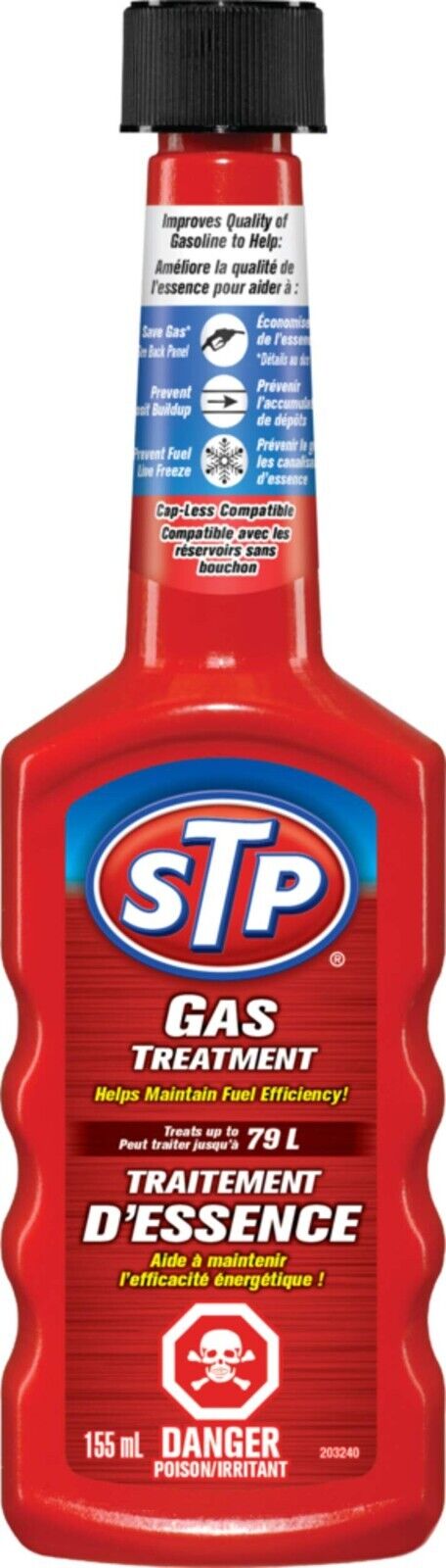 STP 17115B Gas Treatment Fuel Additive, 155-mL, 5.25oz - Pack of 12x
