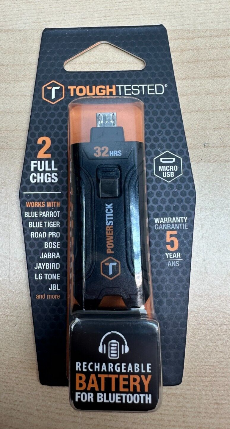 Tough Tested Micro USB Power Stick Rechargeable Battery for Bluetooth Devices
