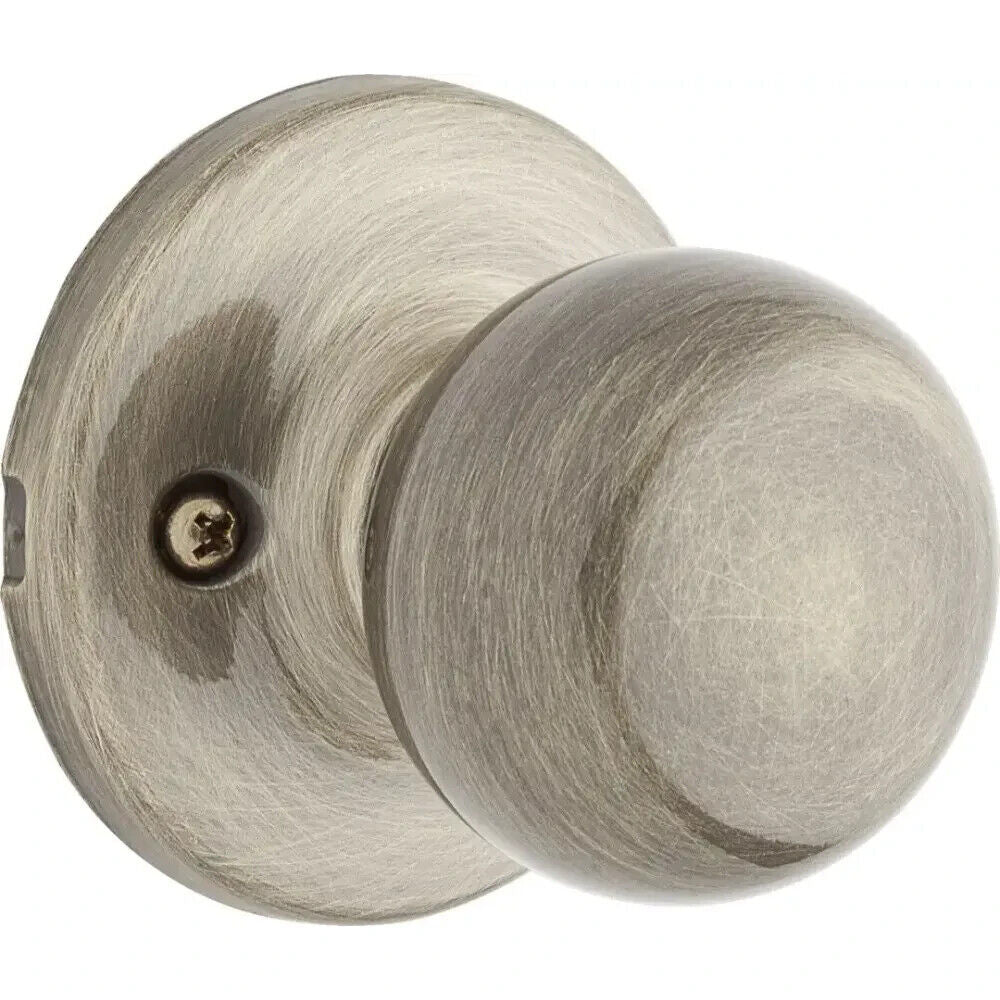 Weiser by Kwikset GAC12 F5 MS Fairfax Half Dummy Knob Pull Antique Brass
