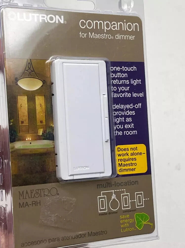 Lutron MA-RH-WH Electrical Distribution Product White Companion Maestro