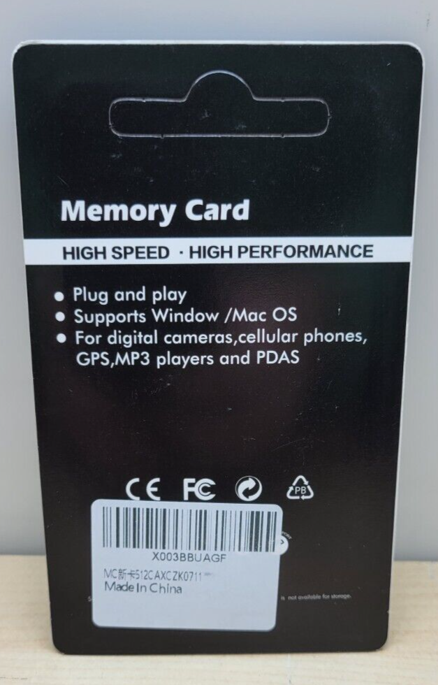 New MORIC 512GB Memory Card with Adapter High Speed - High Performance
