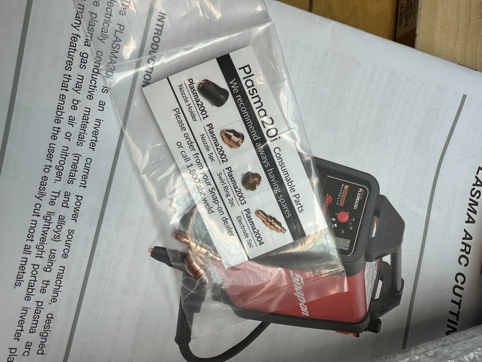 Snap-On 20i Plasma Cutter Machine 20 Amps Arc Cutting Machine OPEN BOX