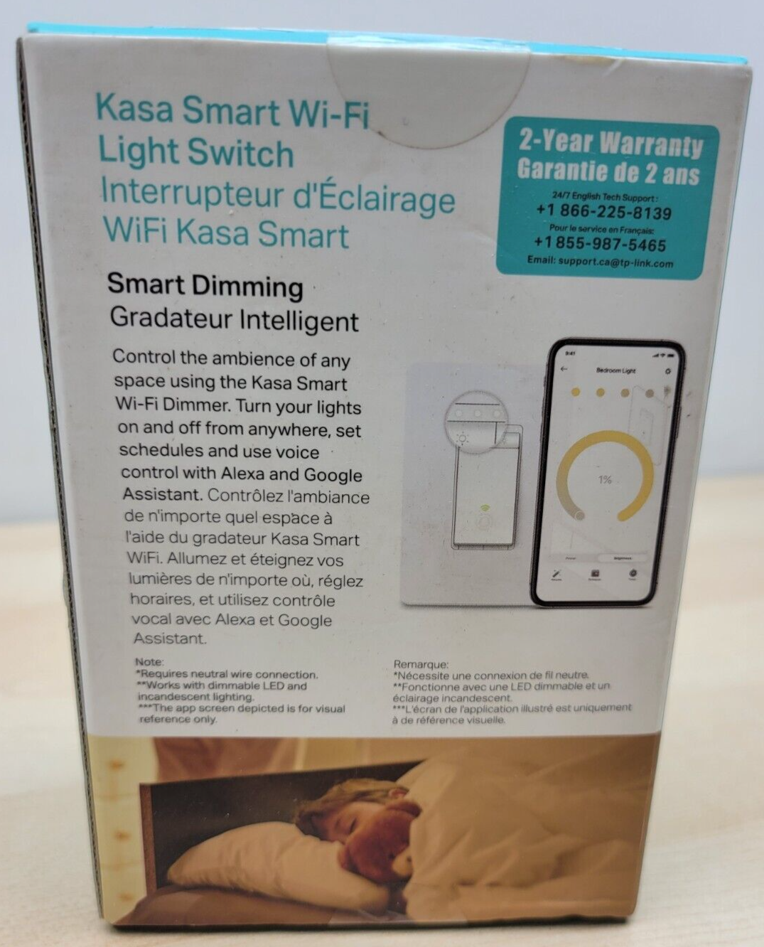 TP-LINK HS220 Smart Wi-fi Light Switch With Dimmer NEW