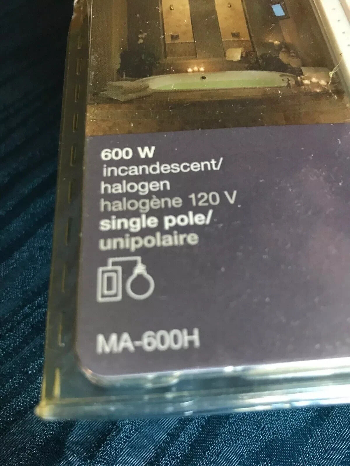 Lutron MA-600H Incandescent Halogen Dimmer 120V Single Pole White - Brand New