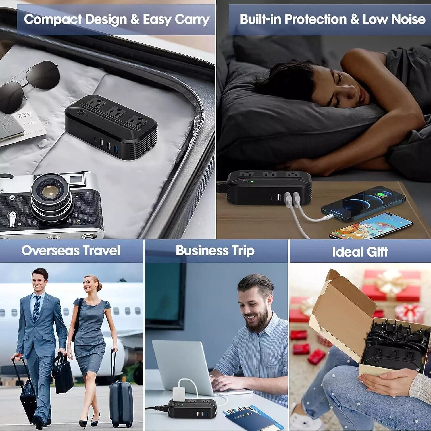 Voltage Converter 2300W International Power Converter Step down 220V/240V to 110