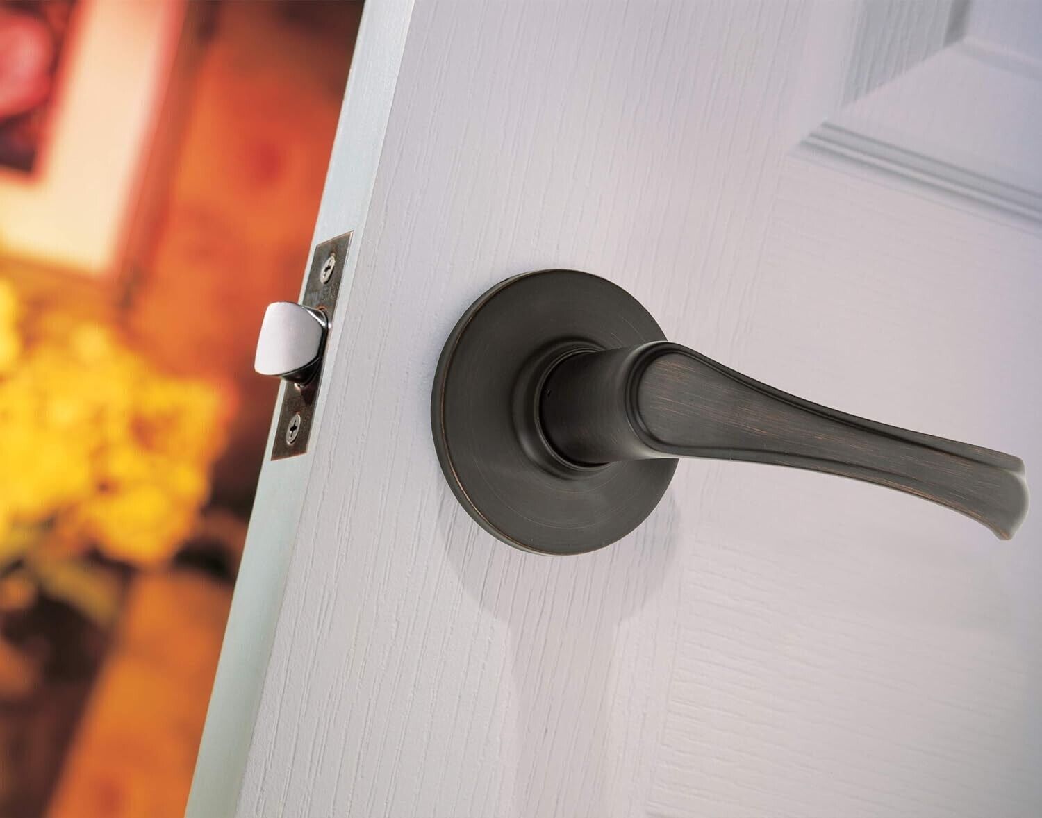 Weiser Grapevine Venetian Bronze Passage Lever Door Handle for Hall & Closet