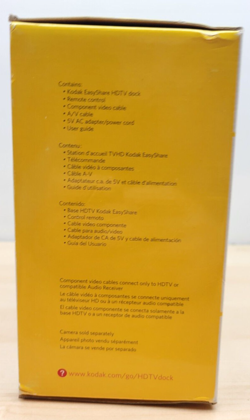 Kodak Easyshare HDTV Dock Base Black CAT8951956 1080i 720p