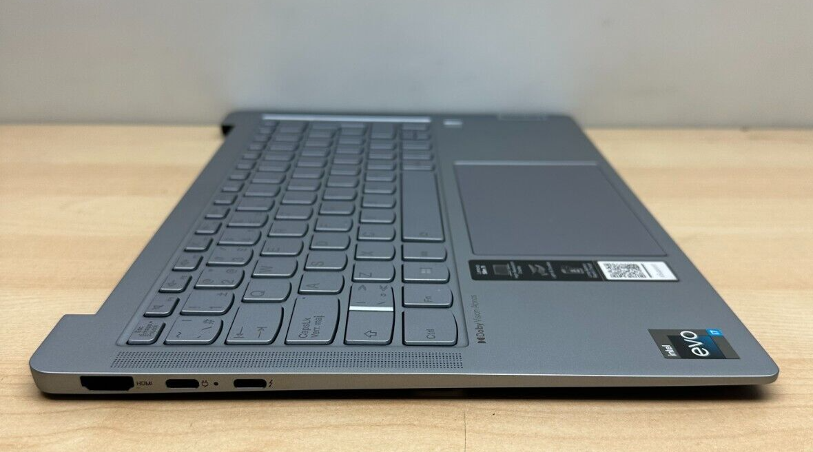 Lenovo Slim 7 14IRP8 Full Palmrest Assembly Touchpad Keyboard Canadian Grey