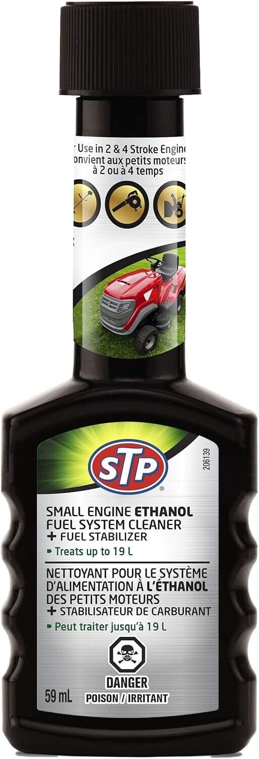 PACK OF 12 STP Small Engine Ethanol Fuel System Cleaner + Fuel Stabilizer 59 mL