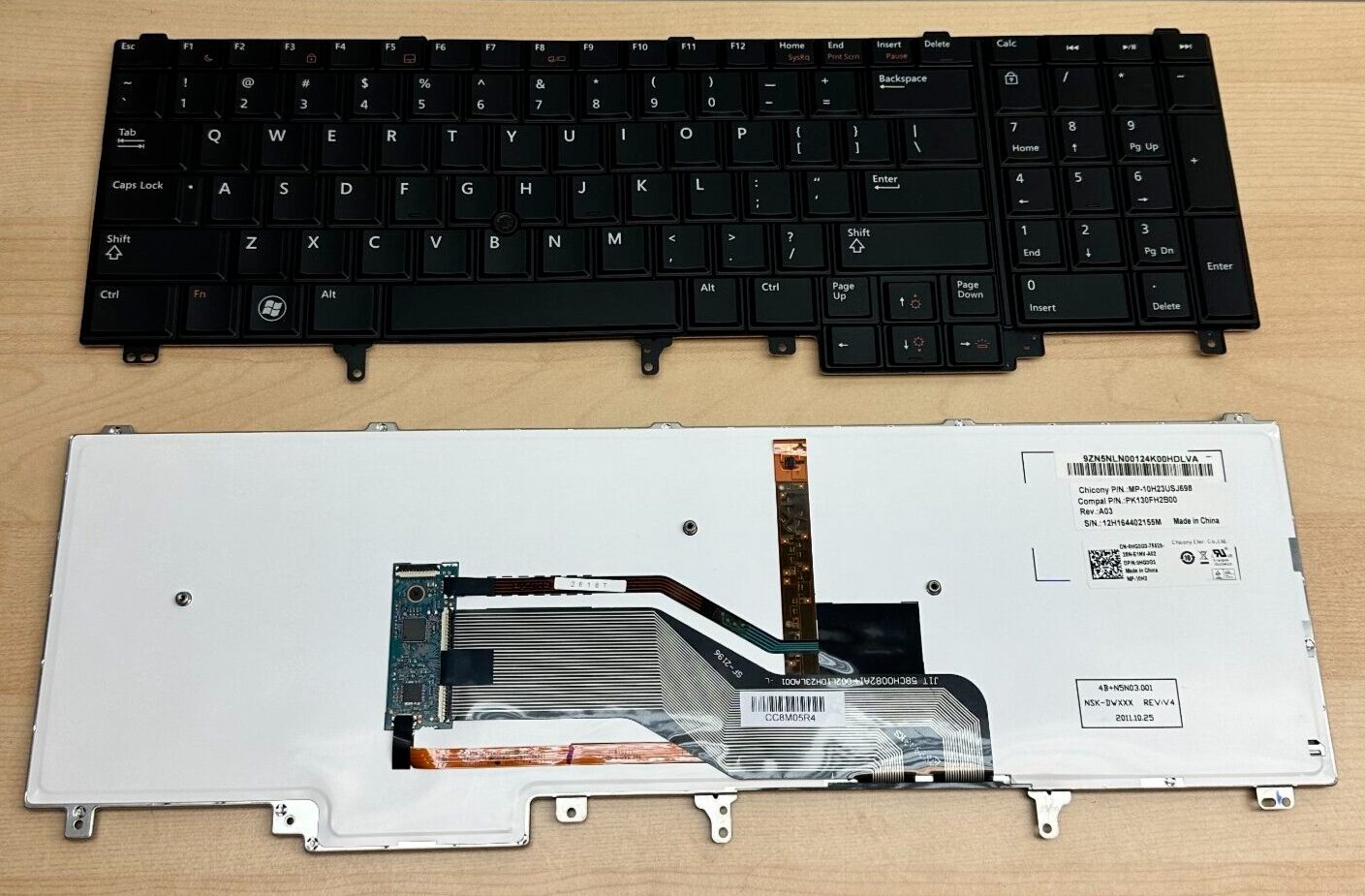 US Keyboard with Backlit for Dell Latitude E5520 E5530 E6520 E6530 E6540 0HG3G3