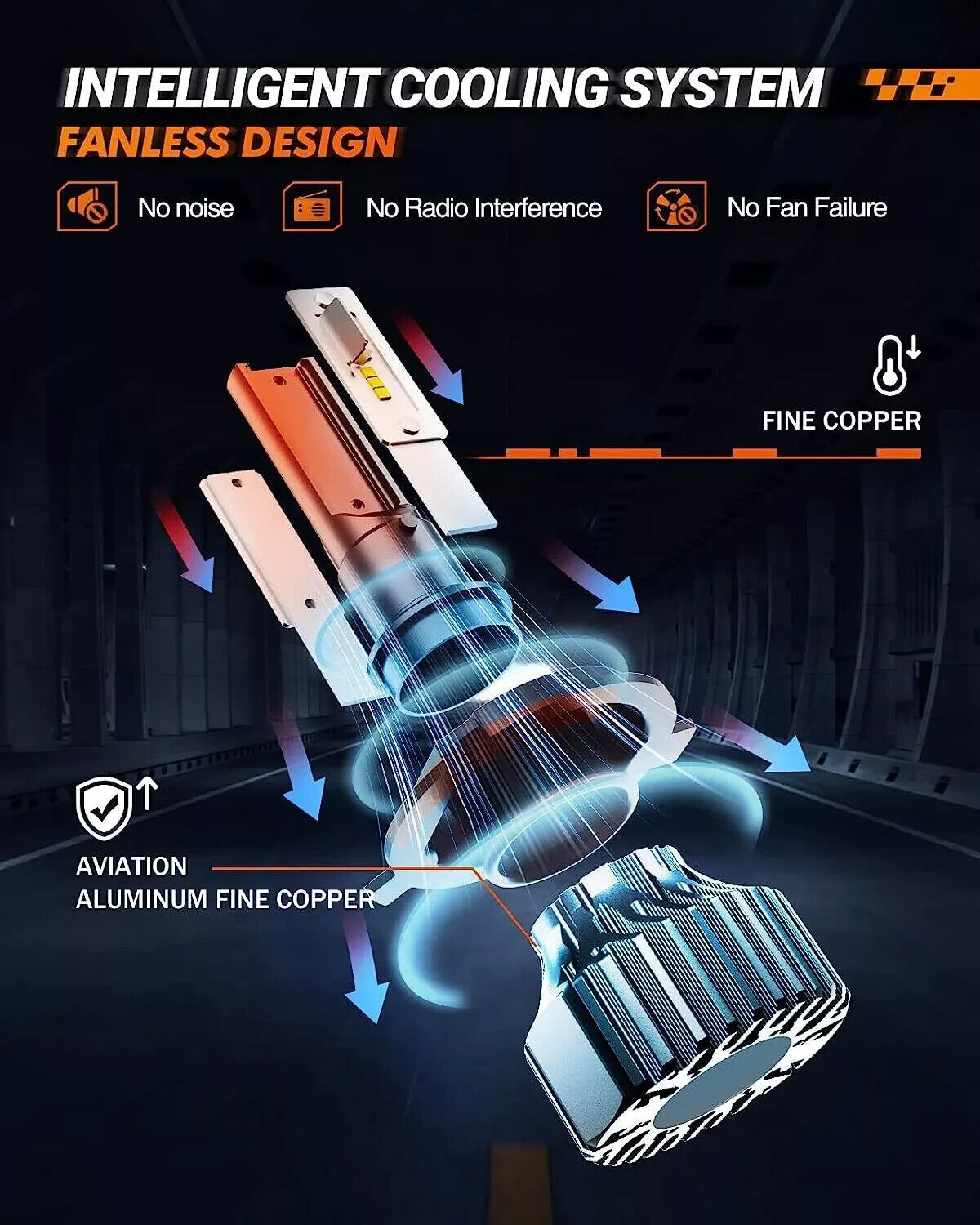 SEALIGHT Combo 2 H4 9003 LED Headlight Bulbs High Low Beam Super White 90000LM