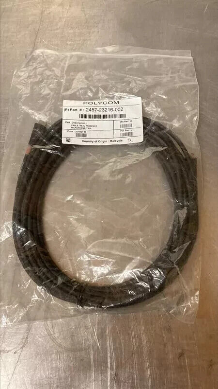 New Polycom 25' 2457-23216-002 Clink 2 Cable Group Series Mic Array Cable