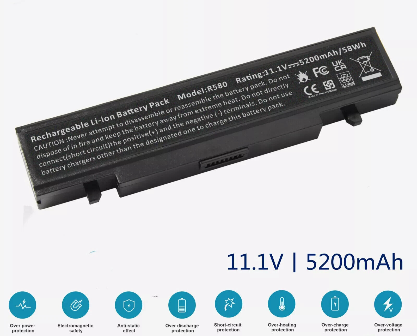 Battery for Samsung AA-PB9NC6B AA-PB9NS6B R519 R428 R580 R780 R730 RV511 RV510