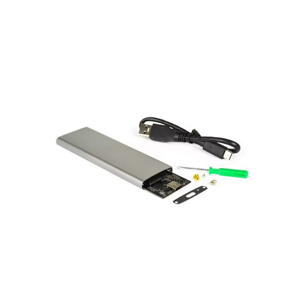SuperSpeed USB 3.1 Type C USB-C External M.2 SSD Aluminum Enclosure - Silver