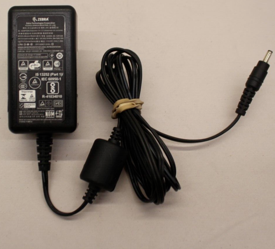 Zebra SAWA-30-12512A AC Adapter Power Cord 12V 100-240V For iMZ320