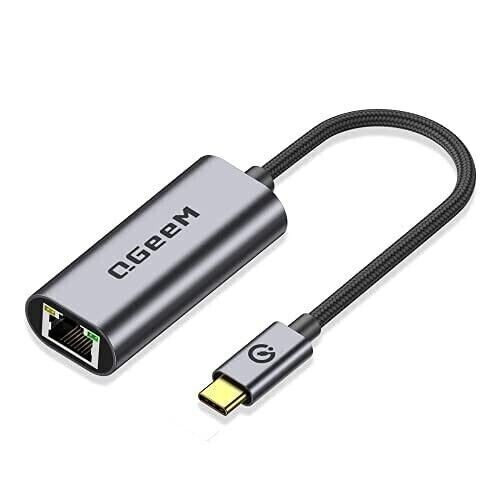 New! QGeeM USB C Ethernet Adapter, QGeeM USB Type C to Ethernet Gigabit Adapter