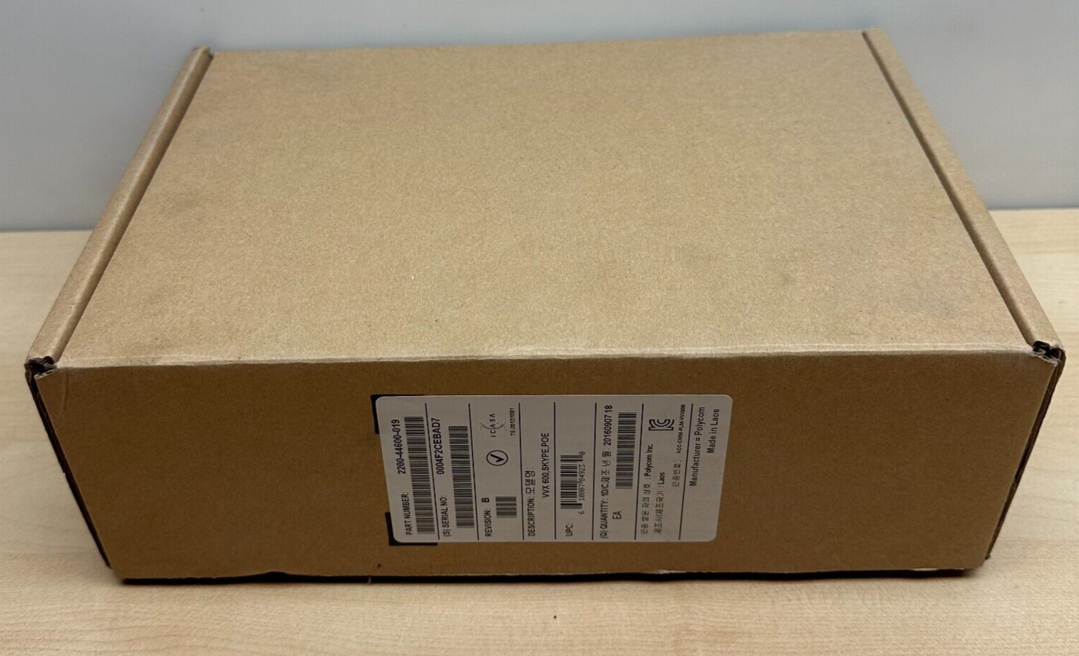Polycom VVX 600 Skype PoE Office Desktop IP Phone 2200-44600-019 (New In Box)