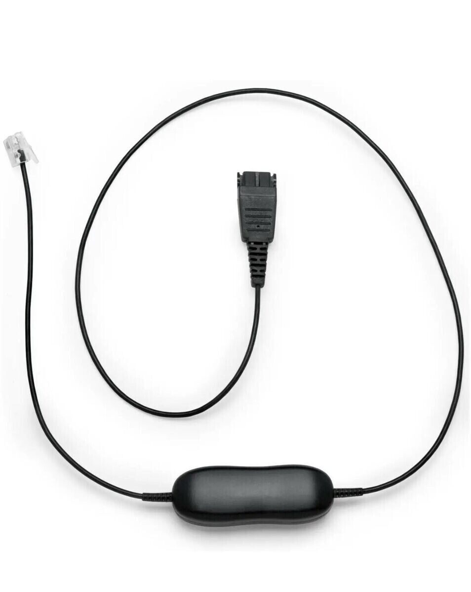 Jabra GN1216 QD Smart Cord Coiled Work Headset Cable connection Avaya Desk Phone