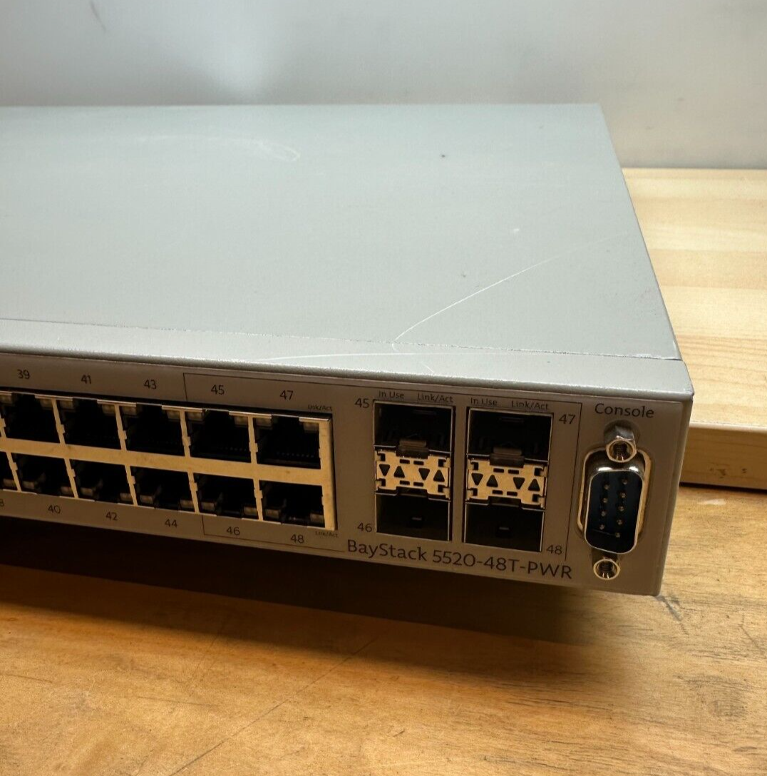 Nortel Networks AL1001A05-E5 Baystack 5520-48T-PWR Ethernet Routing Switch