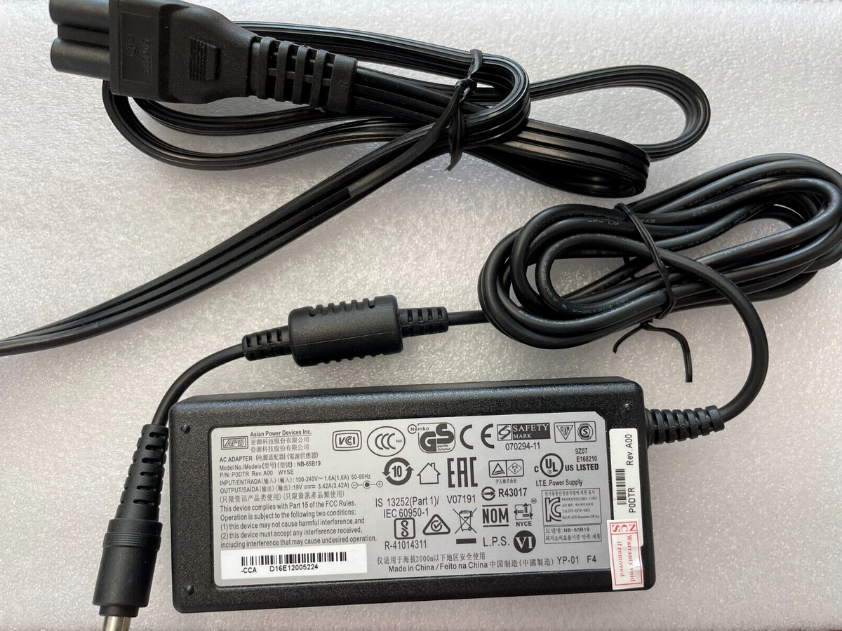 Genuine APD Dell Wyse Thin Client 65W AC Adapter Power Supply NB-65B19