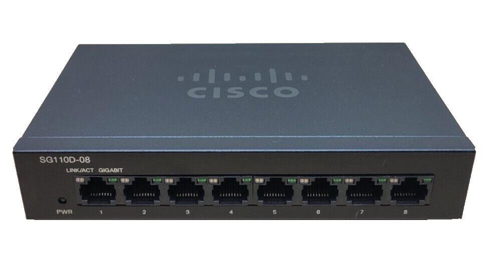 Cisco SG110D-08 Gigabit 8-Port Desktop Ethernet Switch UNIT ONLY