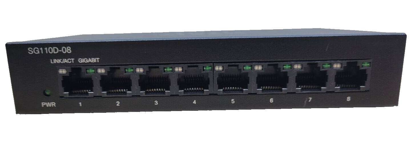 Cisco SG110D-08 Gigabit 8-Port Desktop Ethernet Switch UNIT ONLY
