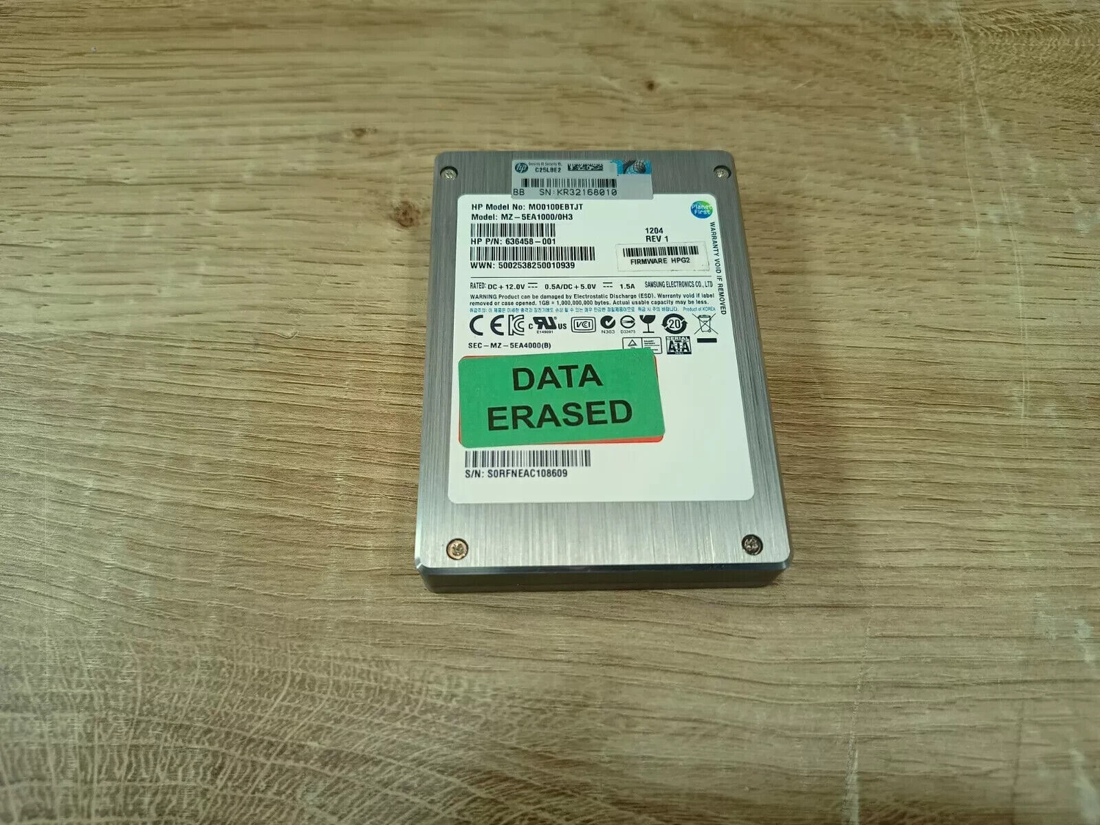 HP 636458-001 100GB Solid State Drive. 2.5"
