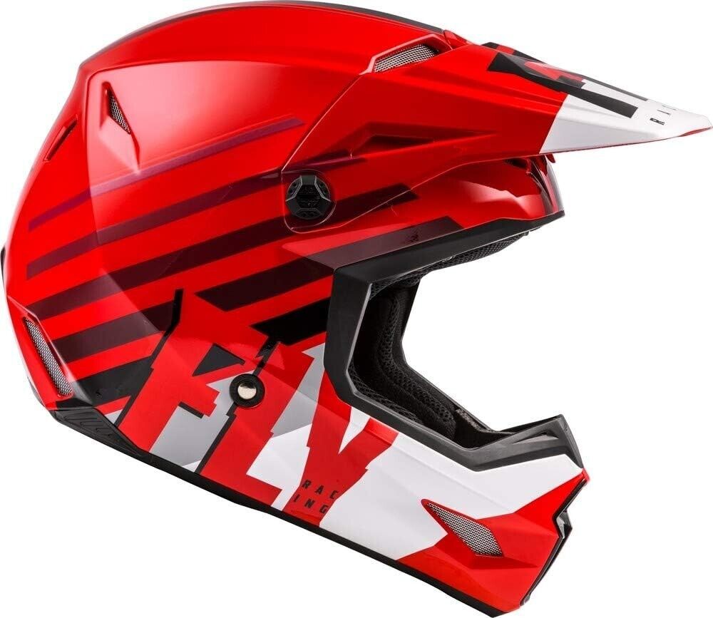 Fly Racing Kinetic Thrive Helmet RED\WHITE\BLK 2X LARGE 63-64CM DOT Certified