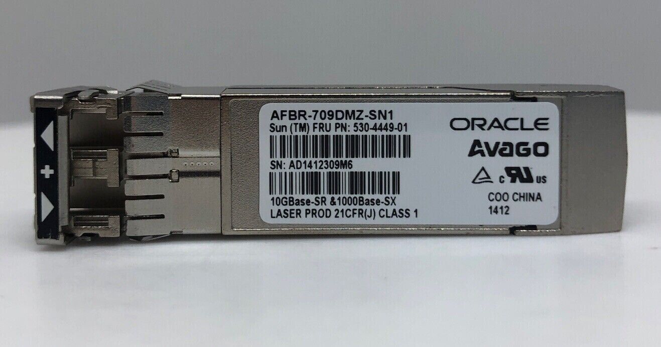 Oracle Oracle 530-4449-01 SFP+ 10GBs Optical Transceiver Avago afbr-709dmz-sn1