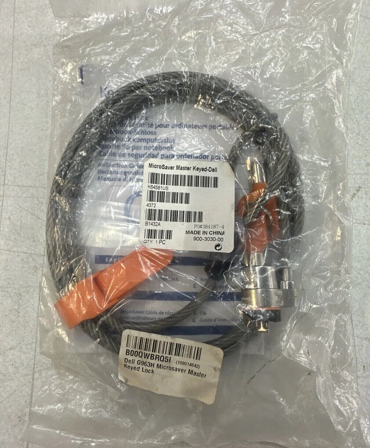 Kensington MicroSaver Notebook Lock/ Master Keyed-Dell - K64581US