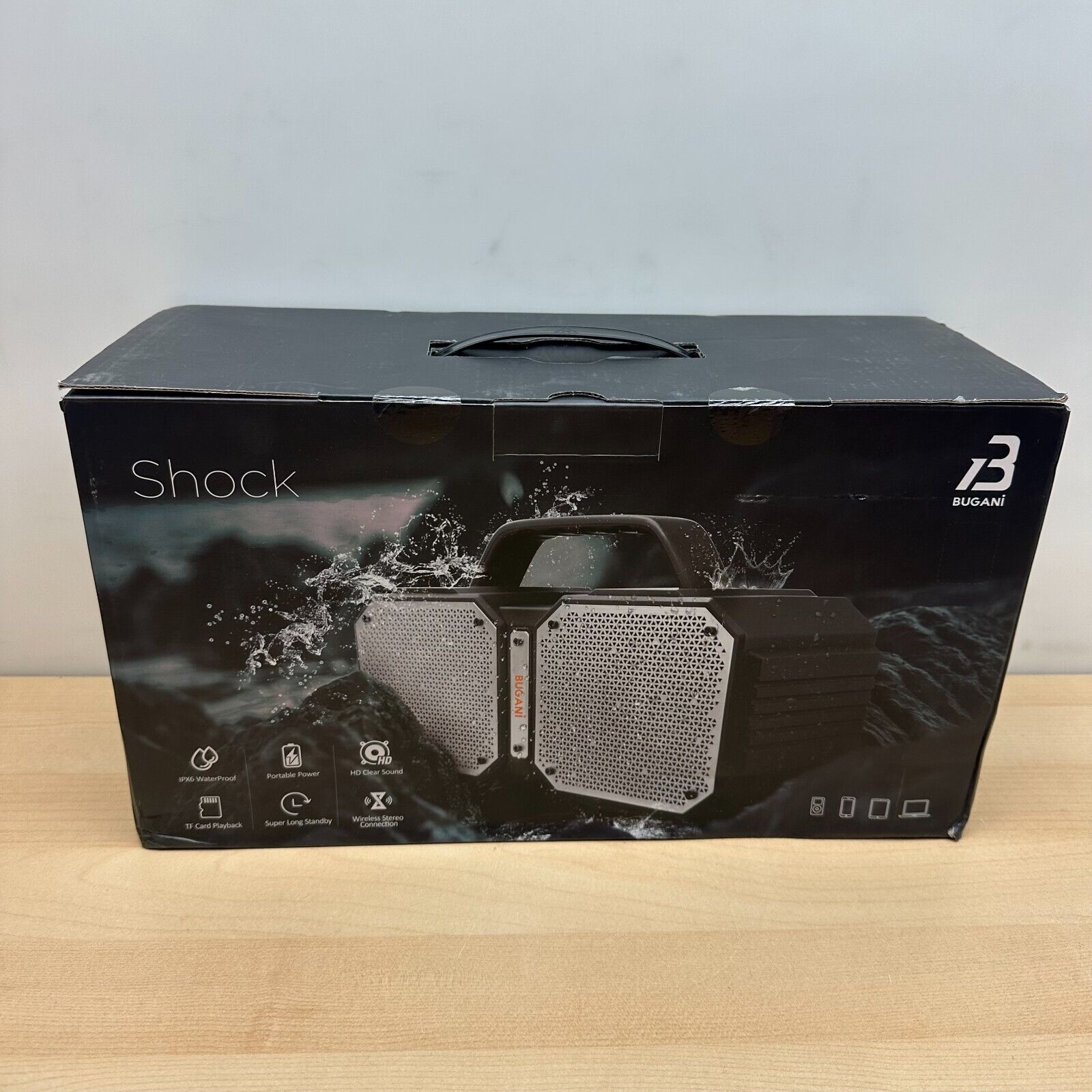 Bluetooth Speaker Bugani M83 Waterproof Outdoor Bluetooth 5.2 50W Black