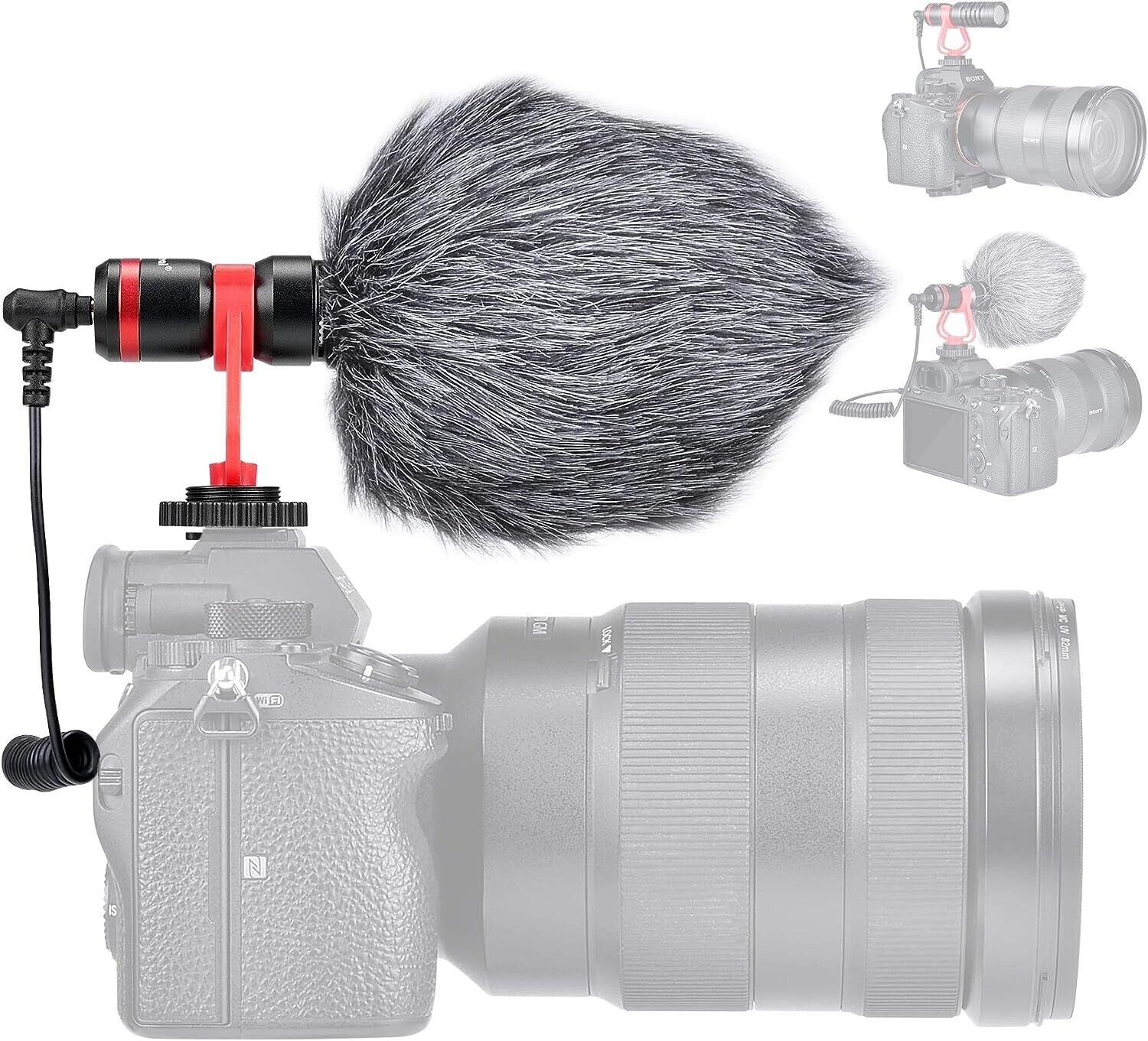Pro Hi-Sensity Hi-Fidelity DSLR Camera Camcorder Phone Shotgun Condenser Mic