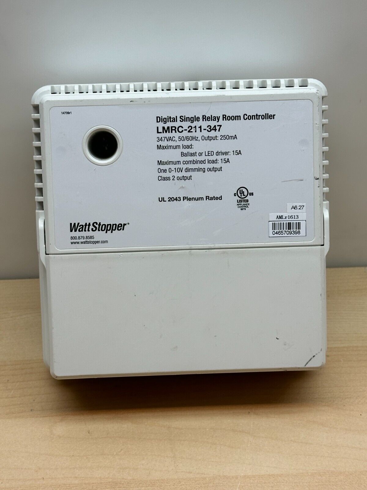 WattStopper LMRC-211 -347 Digital Single 1- Relay Room Controller/GAR130