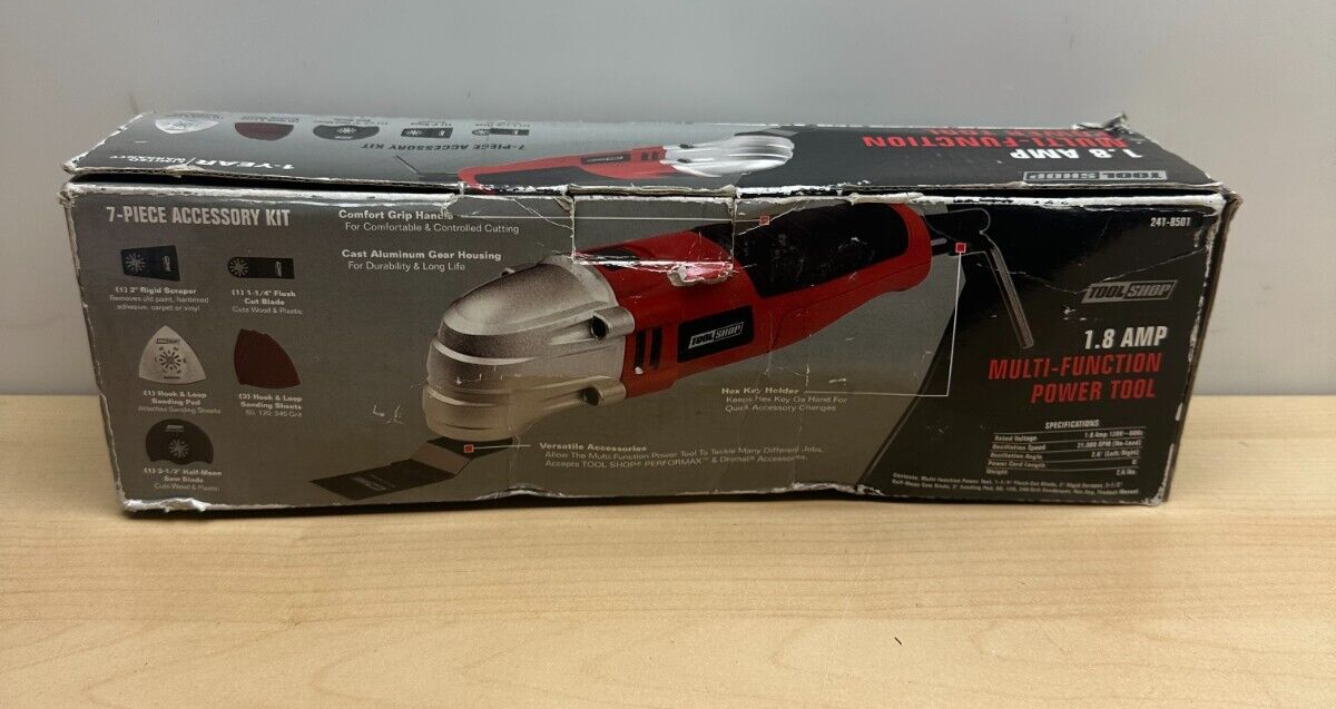 Tool Shop Oscillating Multitool Kit 241-8501 21000RPM 7-Piece Accessory