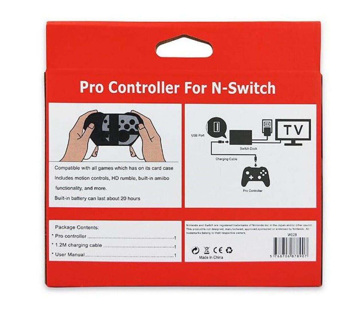 Brand New Switch Pro Controller for Nintendo Switch Switch OLED Black and White