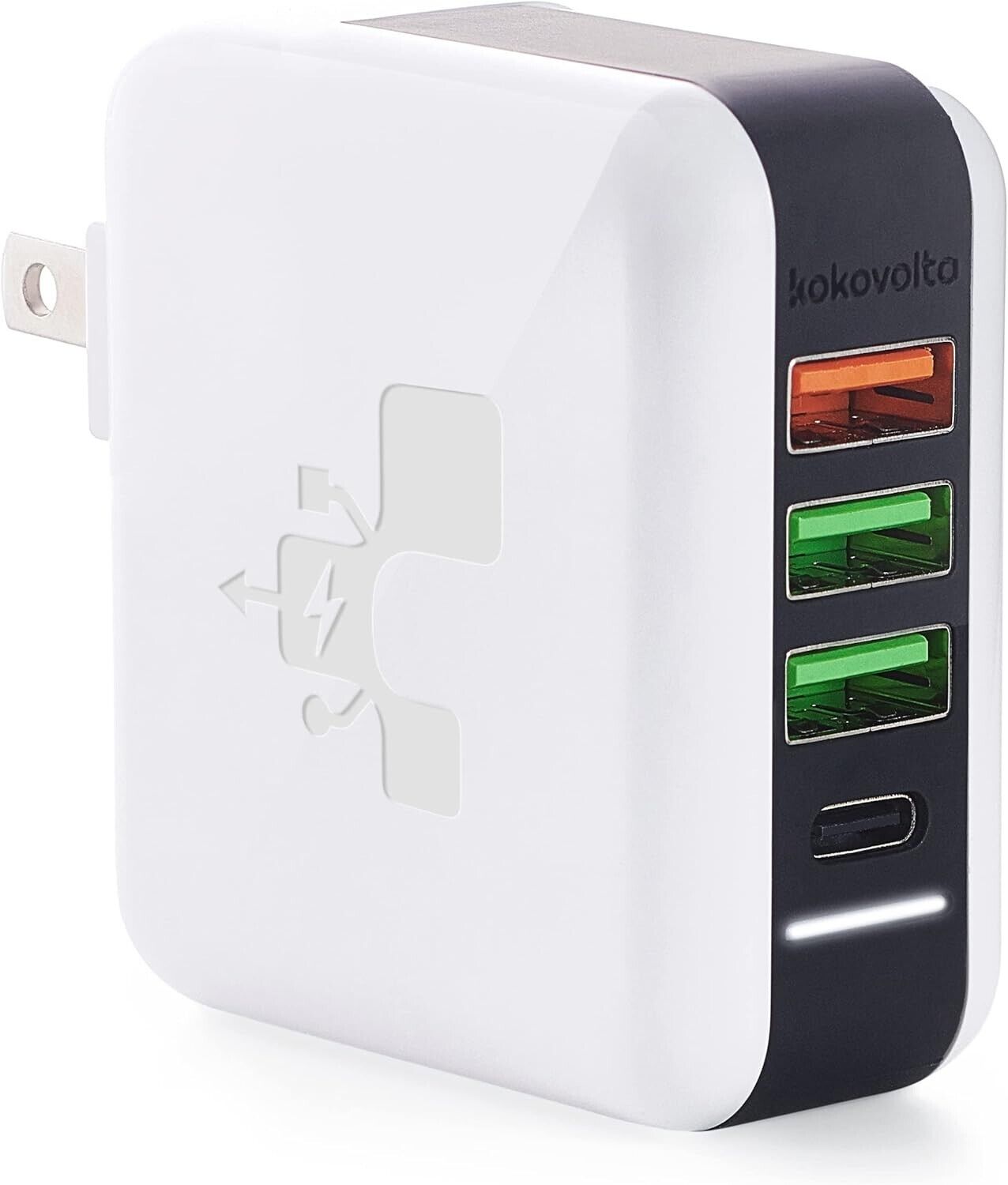 Kokovolta USB C Charger Block Wall Charger Adapter 4 Ports Power Brick Cube FAST